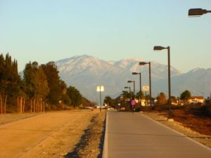 A typical trail section through Rancho Cucamonga.