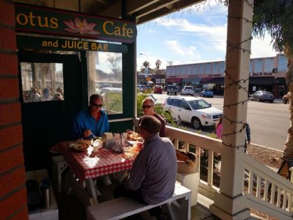 Meeting with good friends for lunch in Encinitas.